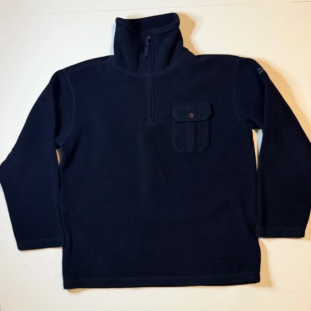 Vtg Polo Ralph Lauren Jeans Co Quarter Zip Fleece Pullover Size Medium
